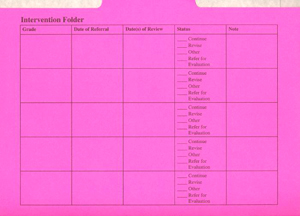 pink folder 