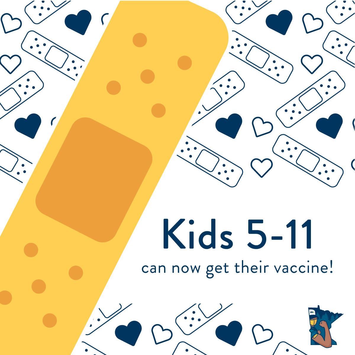  Kids 5-11 can now get their vaccine.