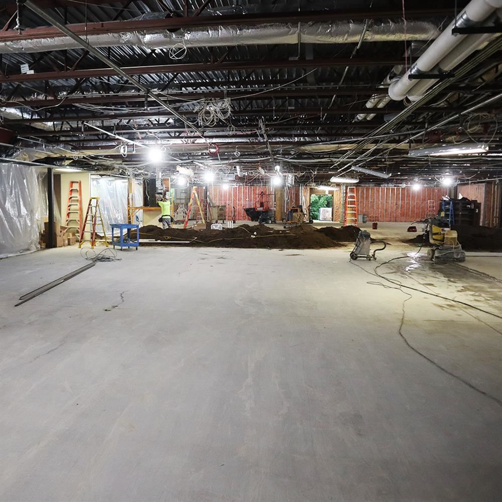  Open classrooms being transformed into walled classrooms at Dayton Elementary