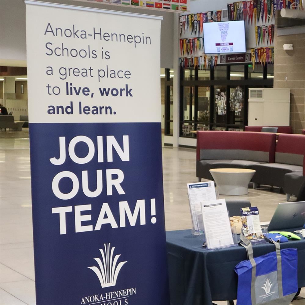  Hiring event signage at a hiring event