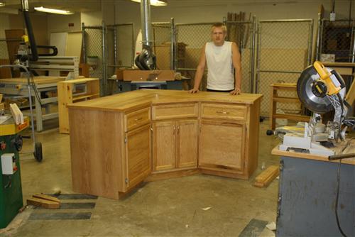 Woods III  Corner Bar Cabinets 