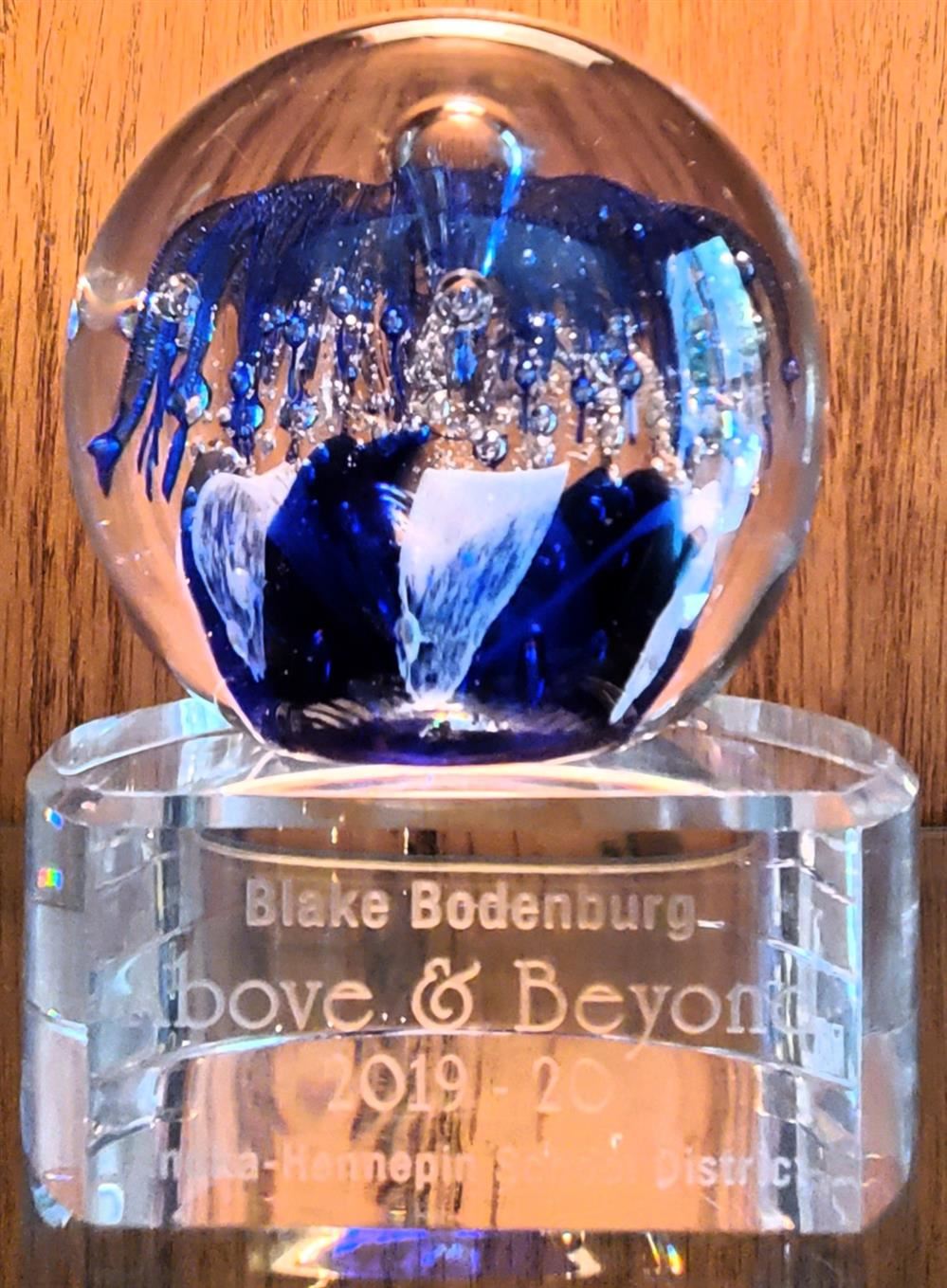 2020 Above and Beyond Award 