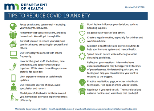 Tips to Reduce Anxiety 